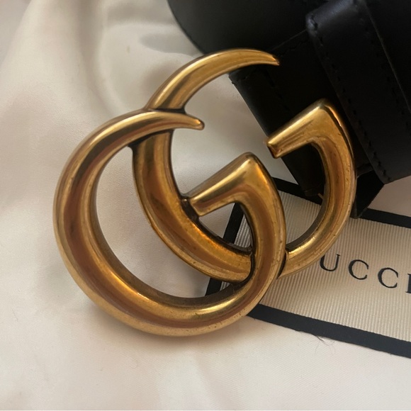 GUCCI Leather Belt Wide Edition size 75 -Almost New- - Picture 1 of 8